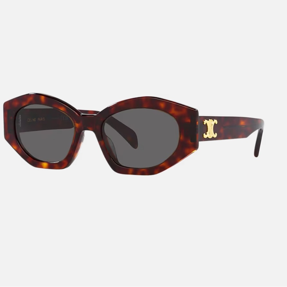 Celine Triomphe Tortoise Shell Sunglasses